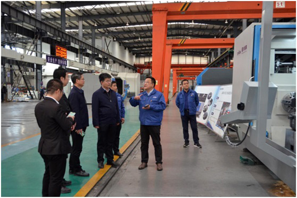 通號創(chuàng)新投資集團江系貴一行到星火機床公司調研 通號創(chuàng)新投資集團江系貴一行到星火機床公司調研