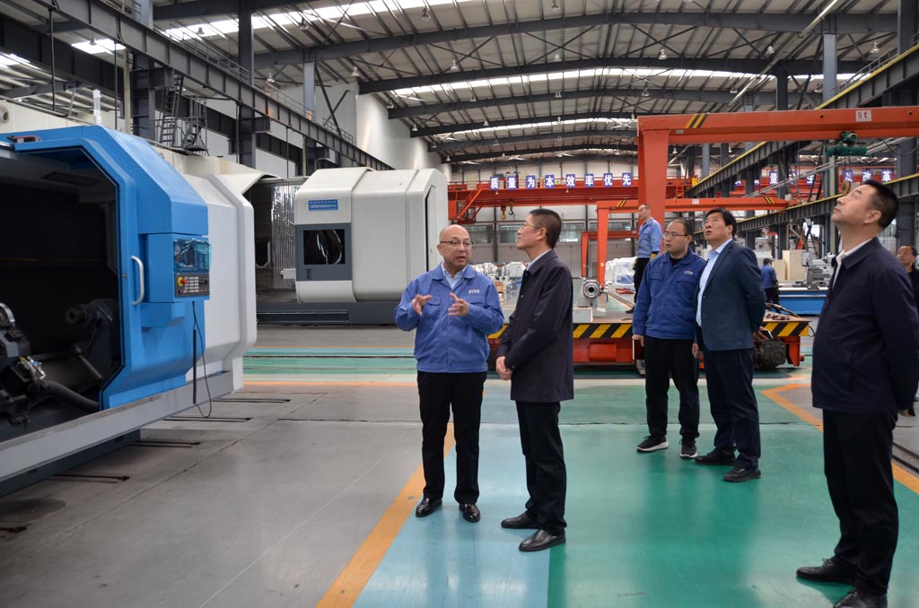 天水市科協(xié)領(lǐng)導(dǎo)來(lái)星火機(jī)床調(diào)研