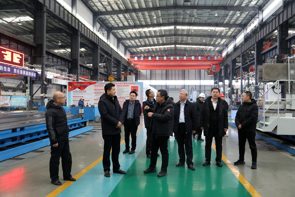 機械工業(yè)第六設(shè)計研究院有限公司董事長顧曉山一行到星火數(shù)控調(diào)研交流